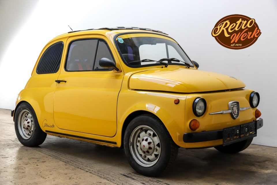 Fiat 500 Abarth in gelb by Retrowerk